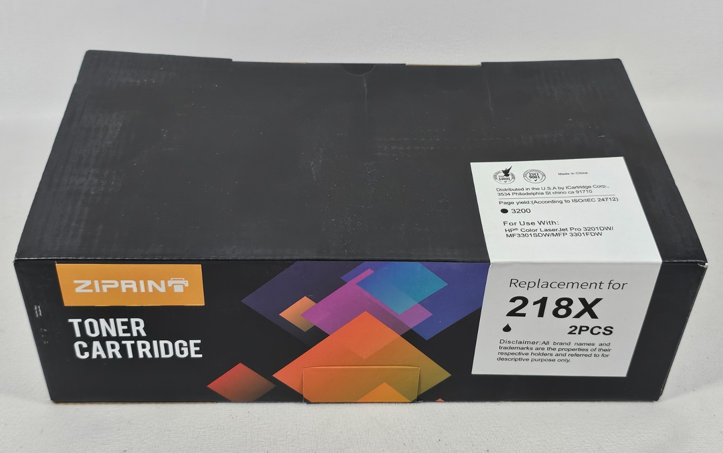 For HP 218X W2180X 218A 2x Toner Cartridge Black LaserJet Pro MFP 3301fdw