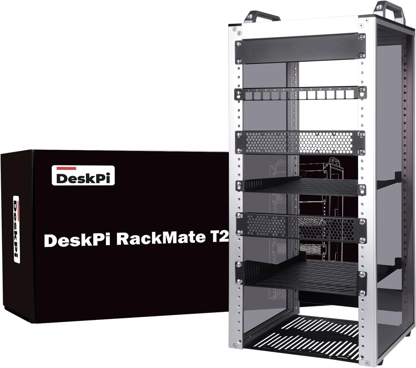 12U Network Rack, 10 Inch Mini Server Rack for Network, Servers, Audio, and Vide