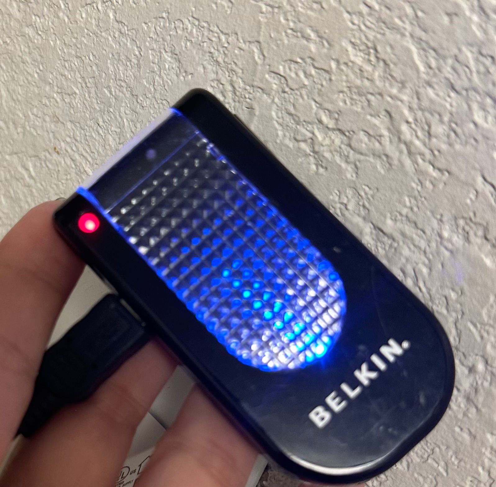 Belkin Hi-Speed USB 2.0 4-Port Lighted Hub F5U403-BLK - Black - Untested