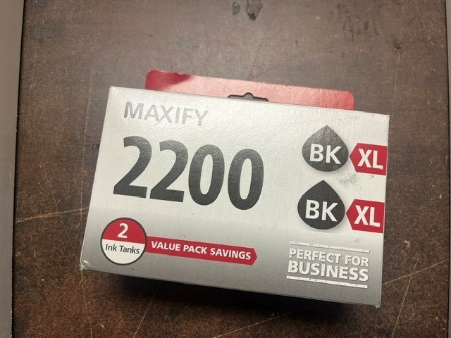 Canon Genuine PGI-2200XL Black Ink Tank Value Pack 2-Pack MAXIFY 2200