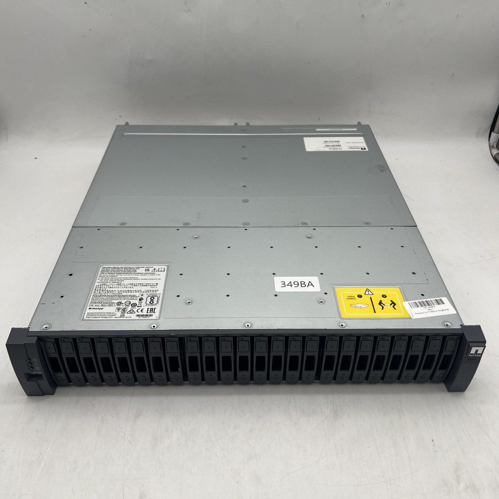 Netapp 224C FAS2750 Storage Array 2x 111-04333+E1/111-04373+D0 Controllers