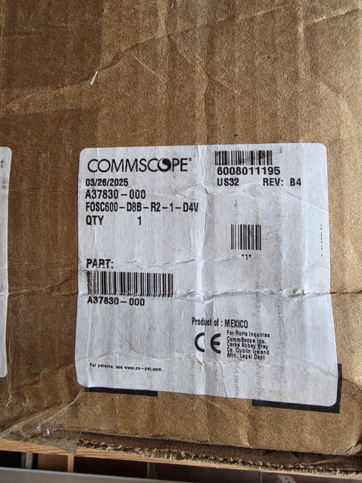 CommScope FOSC600 D Splice Case FOSC600-D8B-R2-1-D4V