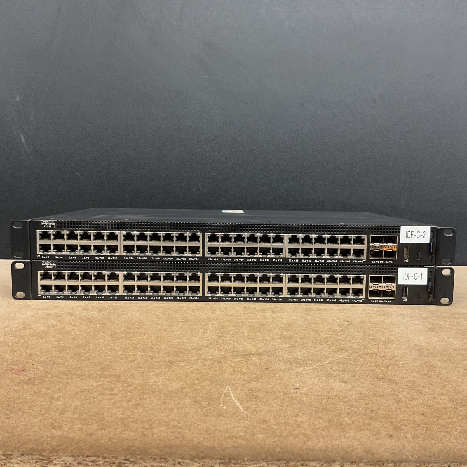 Dell E12W001 X1052 48 Ports Ethernet Network Switch Lot Of 2