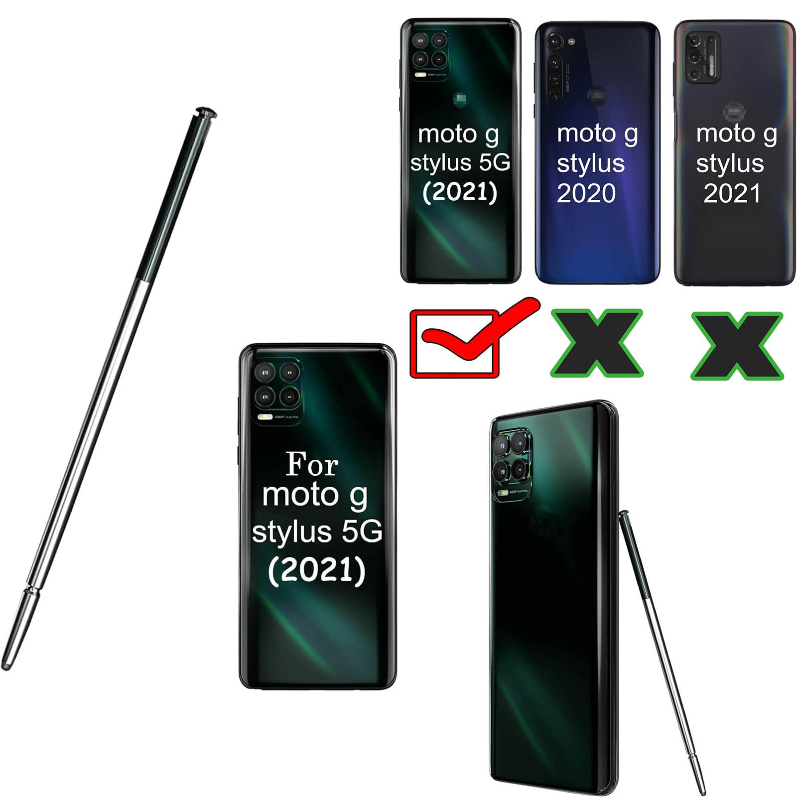 for Moto G Stylus 5G(2021) Pen Replacement for Motorola Moto G Stylus 5G Stylus