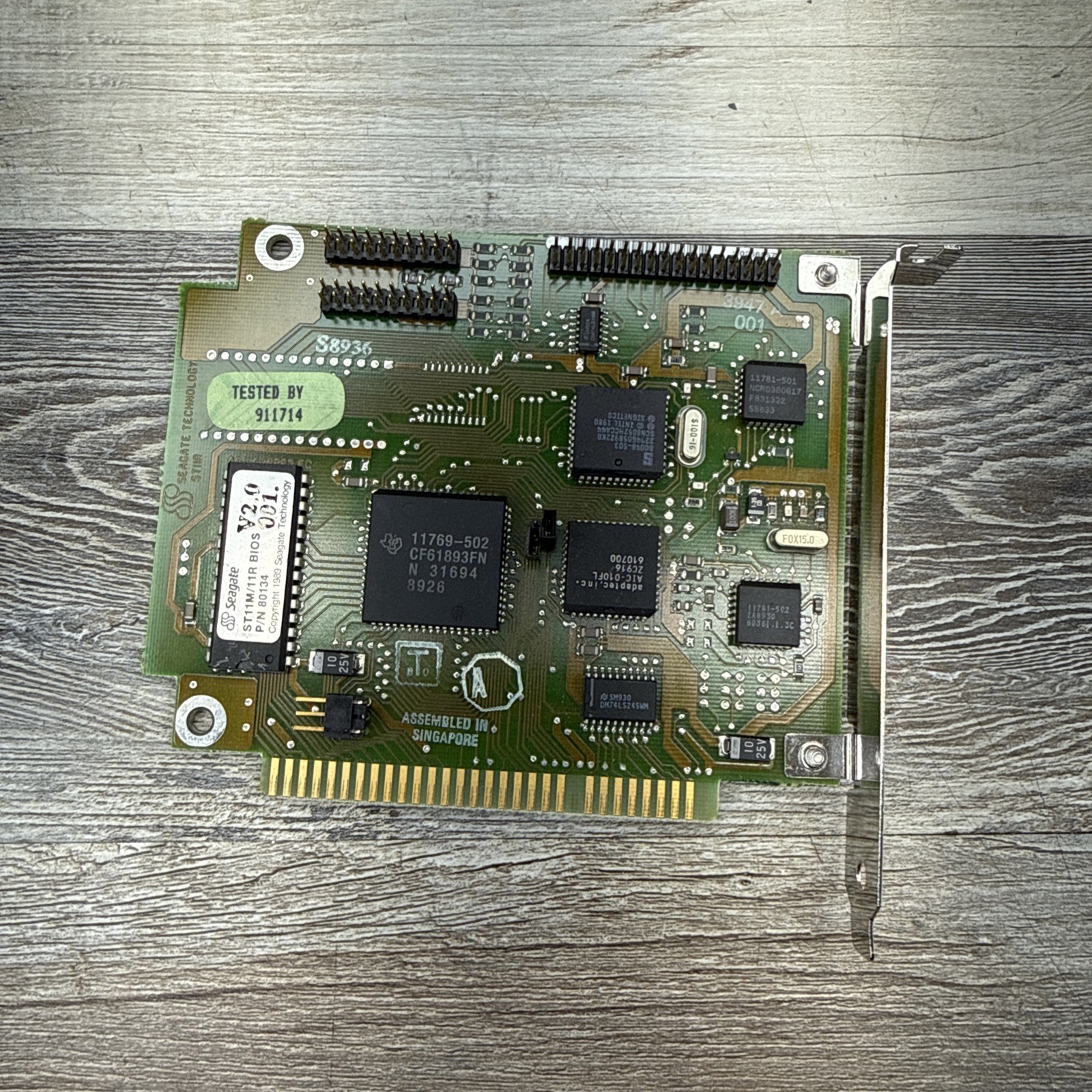 Vintage Seagate ST11R ISA RLL Hard Disk Controller Card-Sentinel - Untested