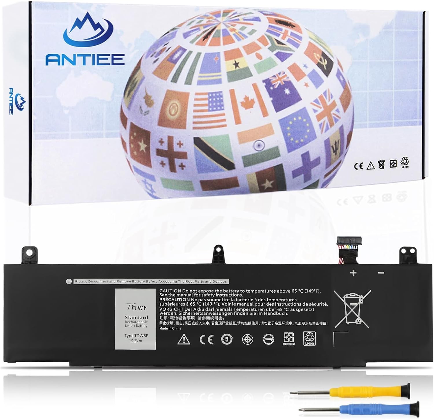TDW5P Laptop Battery for Dell Alienware 13 R3 ALW13C D1738 D2718 D2728 D2738