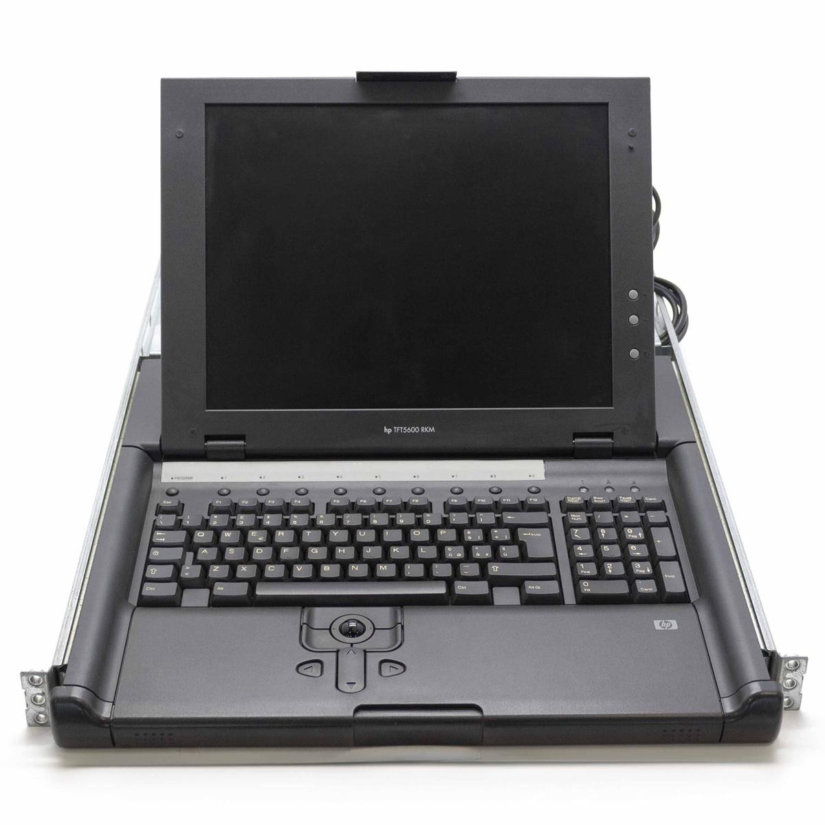 HP Compaq Tft5600 15" Rkm Console Rack Kvm Rackmount Keyboard With Mouse Ps2 Ita_