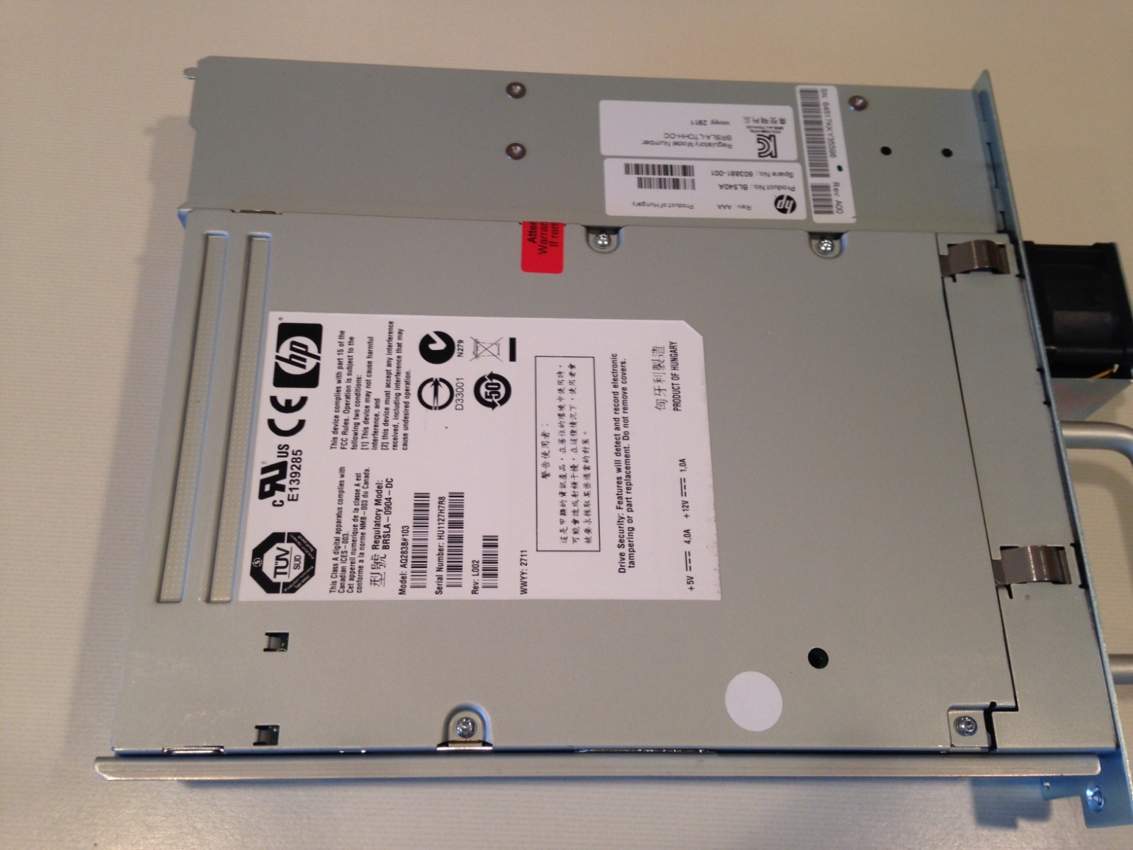 HP BL540A LTO5 HH SAS MODULE FOR MSL2024/4048/8096 695111-001 BL540B 603881-001