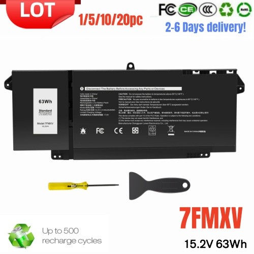 ✅LOT 1-20PC 7FMXV Battery For Dell Latitude  5320 7320 7420 7520 727CG 0727CG