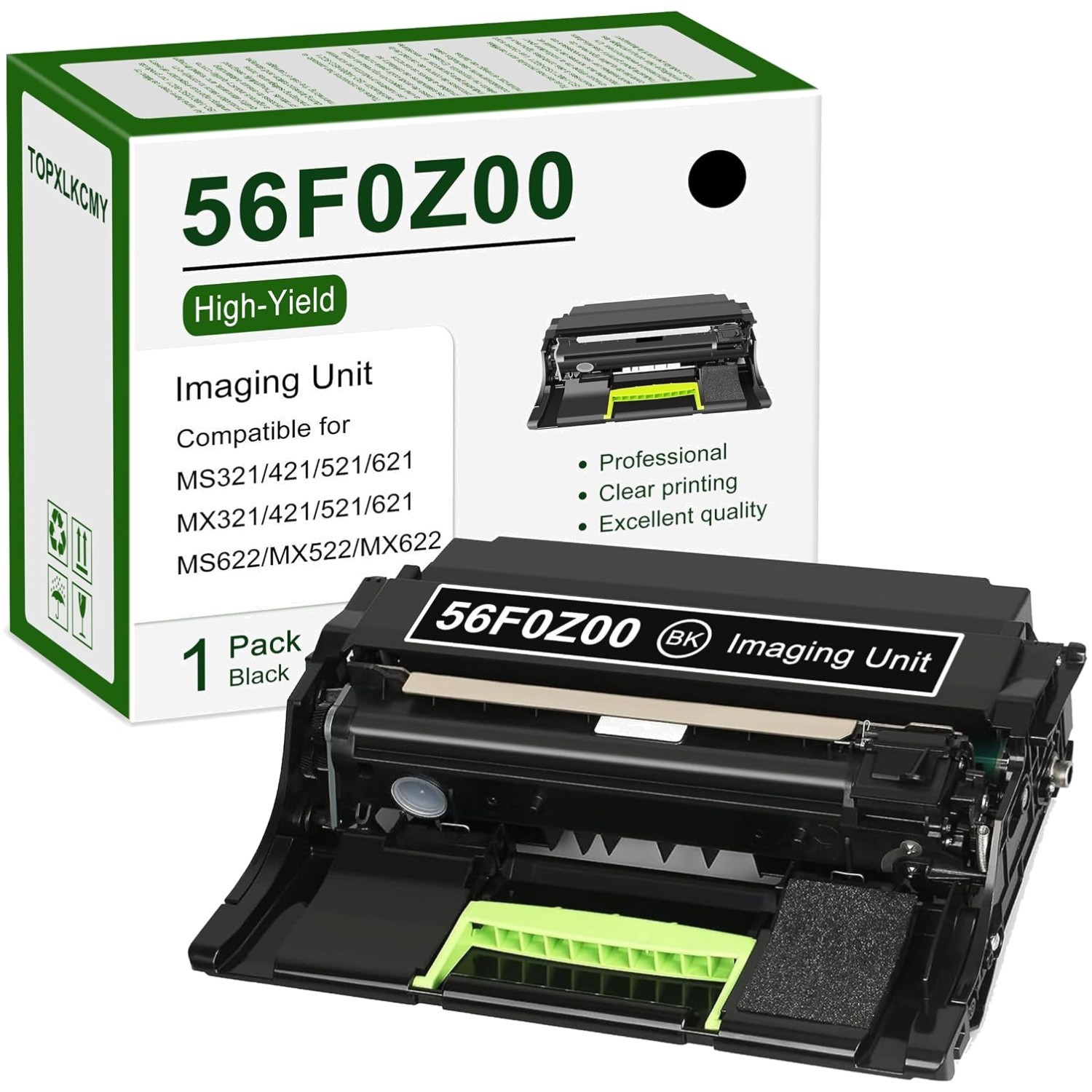 Lexmark 56F0Z00 High Yield Imaging Unit Compatible with Multiple Models - Black