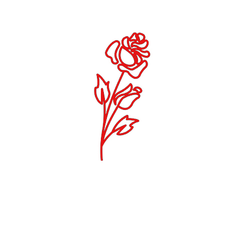 Rose Flower Vinyl Decal Sticker for Macbook Laptop Car Window Skateboard Wall