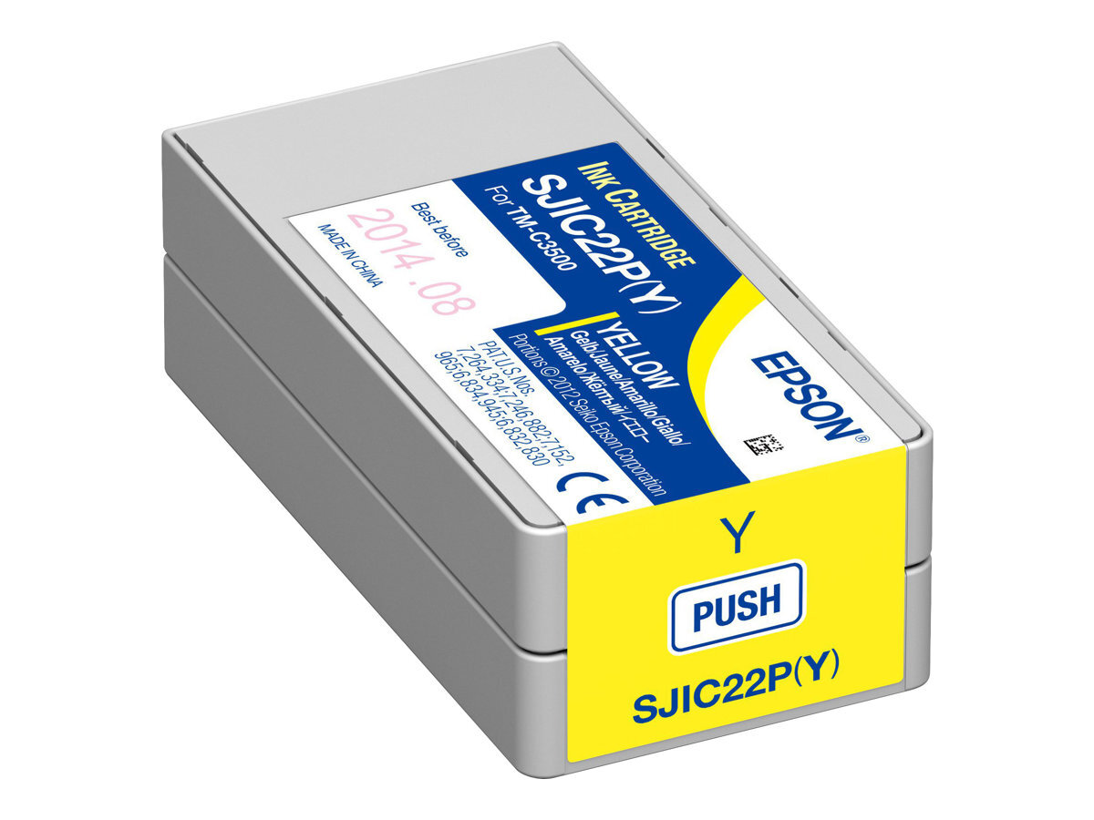 C33S020604 Epson SJIC22P(Y) Yellow Genuine Ink Cartridge ~D~