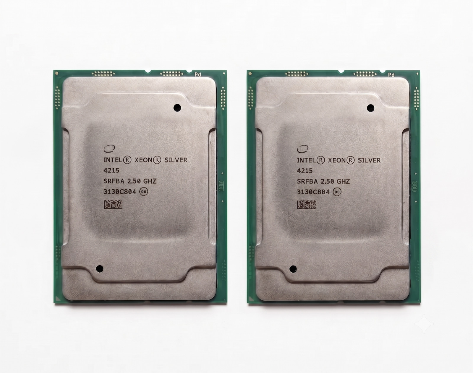 Lot of 2 Intel Xeon Silver 4215 2.50GHz 8-Core SRFBA LGA3647 Matched Pair