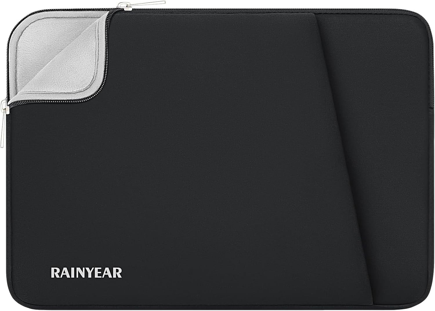 Sleeve for 17 Inch Laptop with Front Pocket, Protective Portable Case, Black
