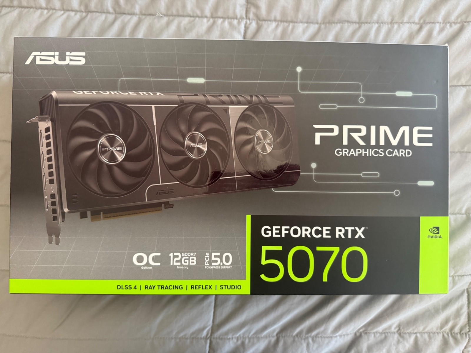 ASUS PRIME NVIDIA GeForce RTX 5070 OC Edition - 12GB GDDR7 Graphics Card