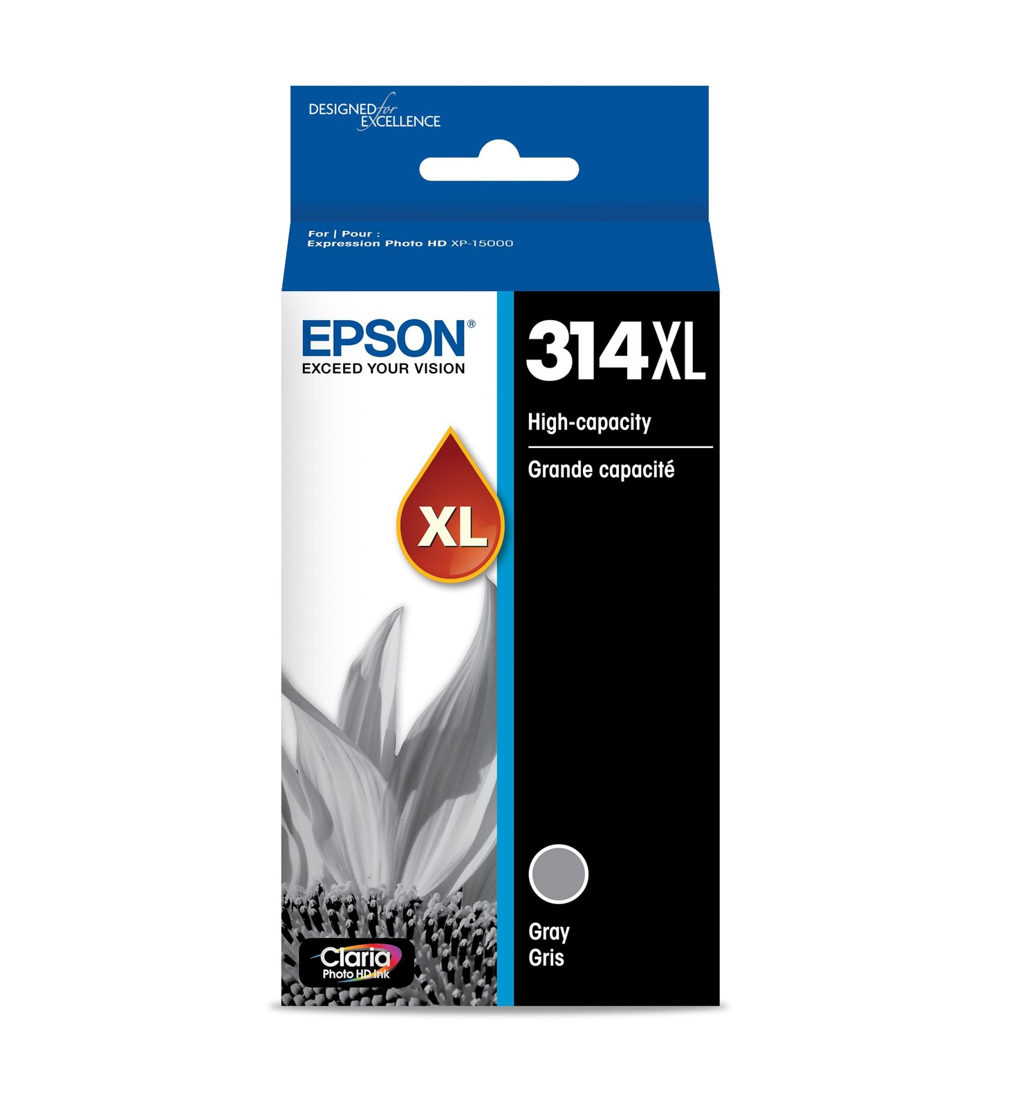 Epson Claria Photo HD Ink for XP 15000 Printer Gray 1 Count Durable Quality