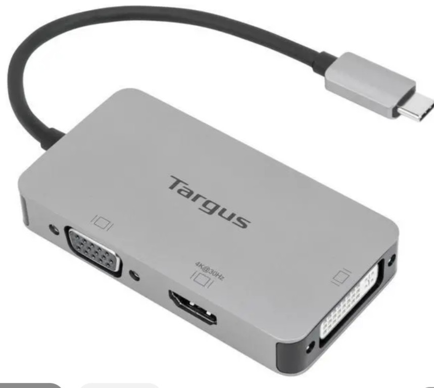 Targus ACA961USZ USB-C Multi Function Adapter with USB C to HDMI / VGA / DVI