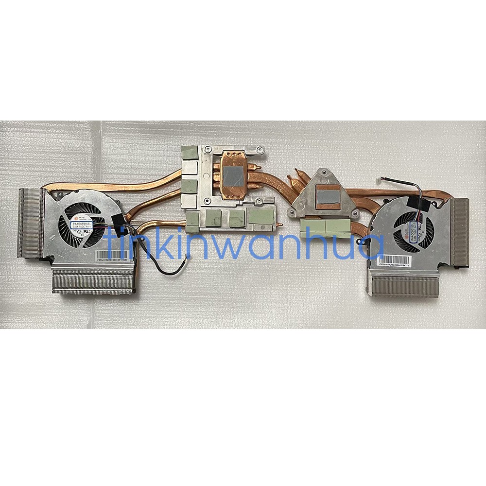 For MSI GE75 GP75 MS-17E8 GTX1650 CPU GPU Cooling Radiator Heatsink with Fan