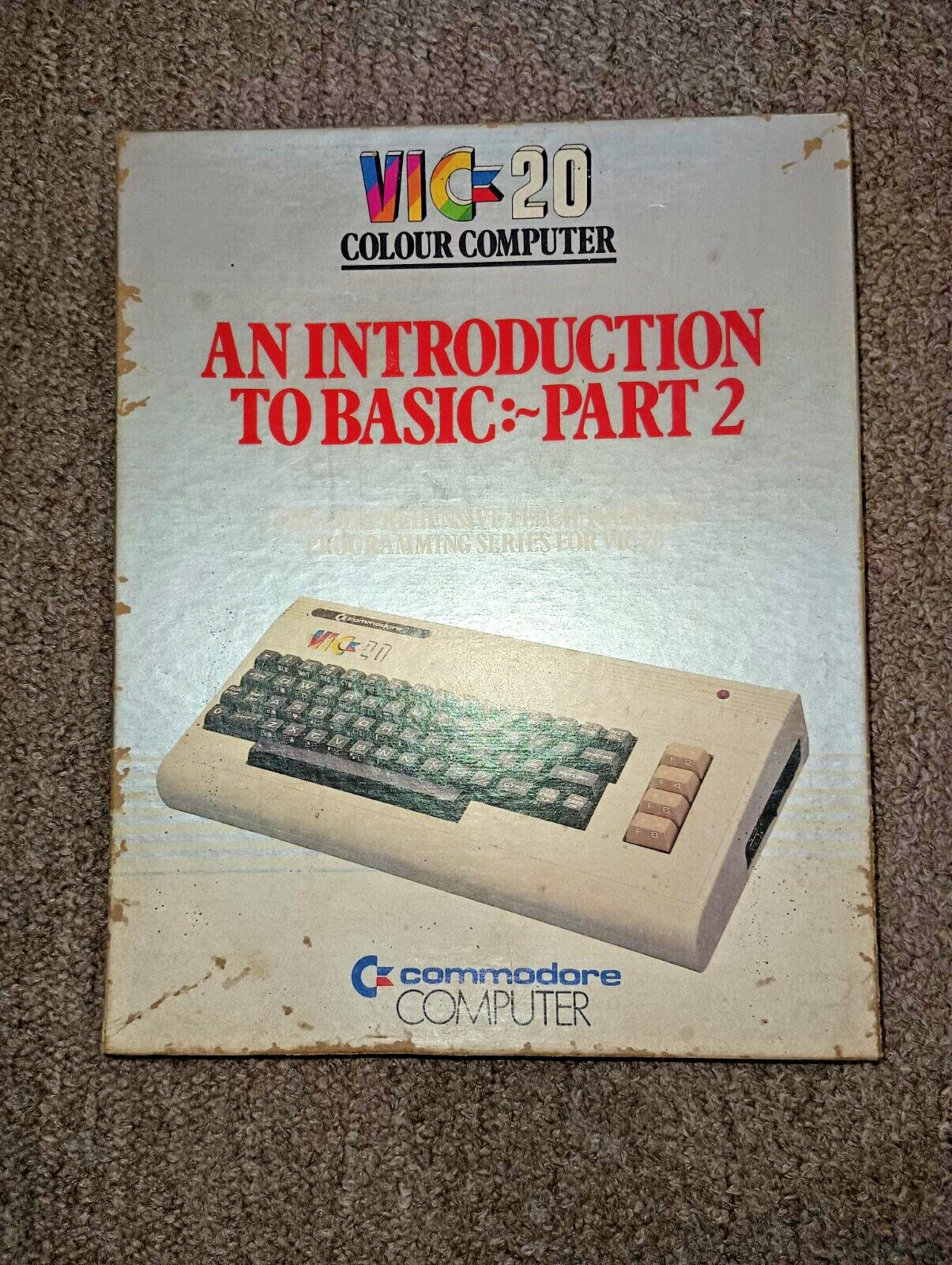 Commodore VIC-20 An Introduction to BASIC Part 2 Cassette Software and Book