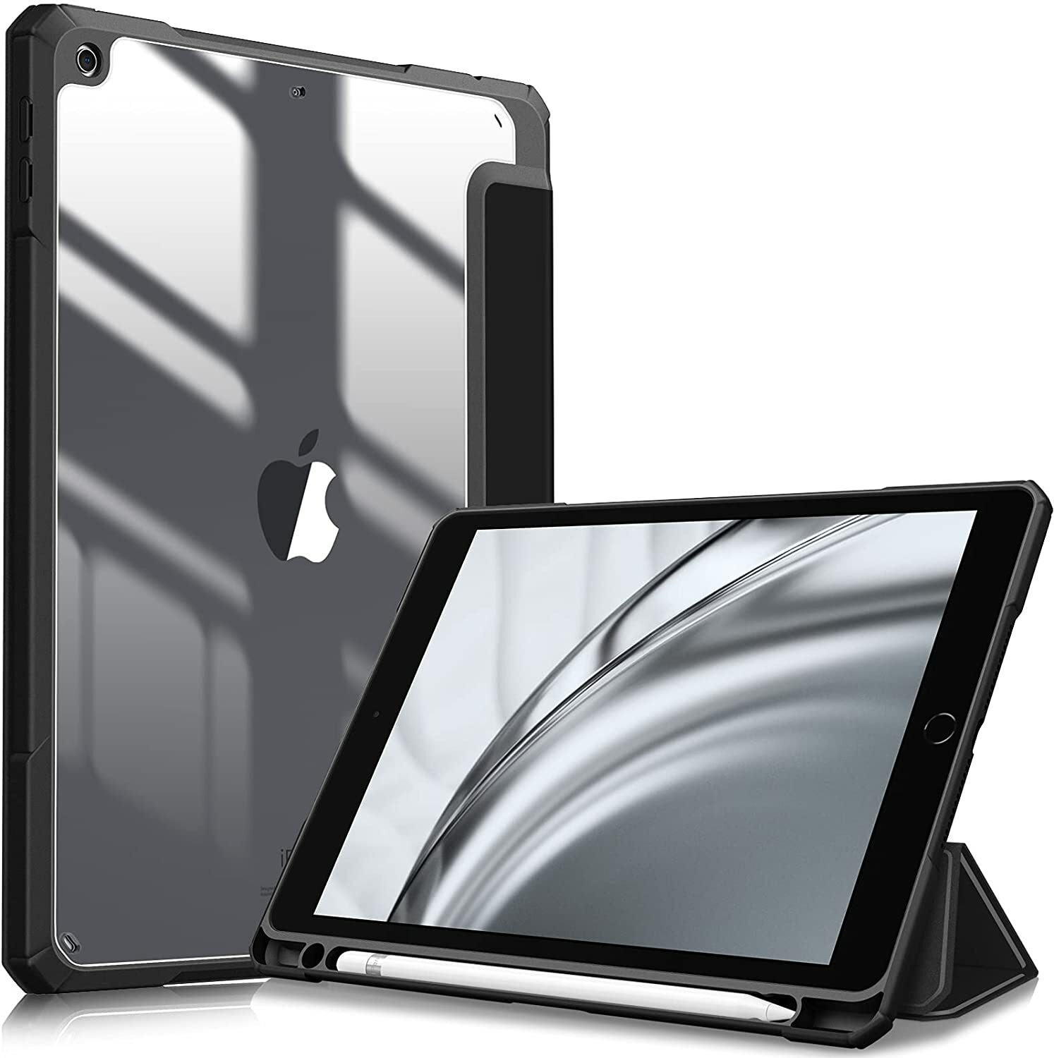 Hybrid Slim Case for iPad 6th/5th Gen 9.7 Inch Shockproof Cover Clear Back Shell