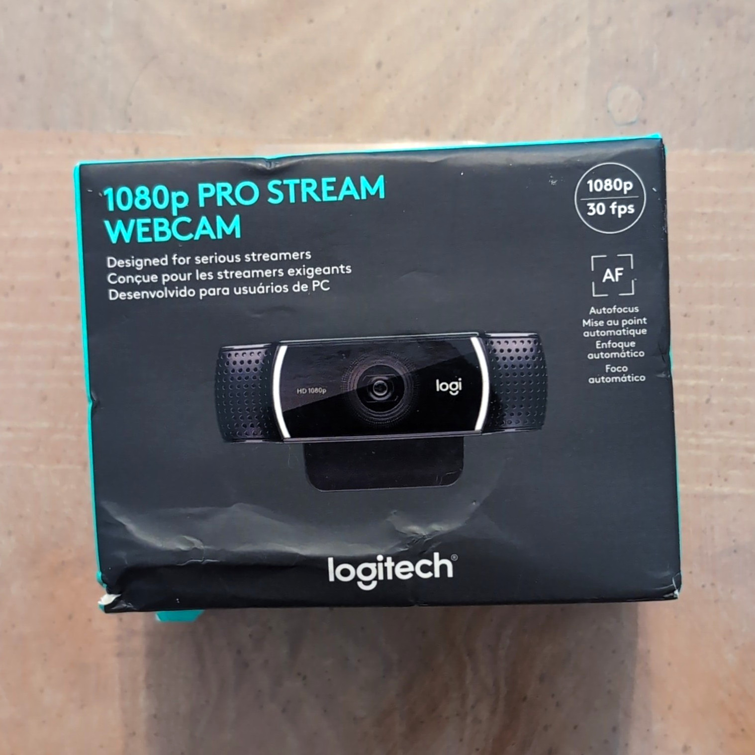 Logitech C922 Pro Stream Webcam 1080p HD 30FPS Autofocus NEW SEALED