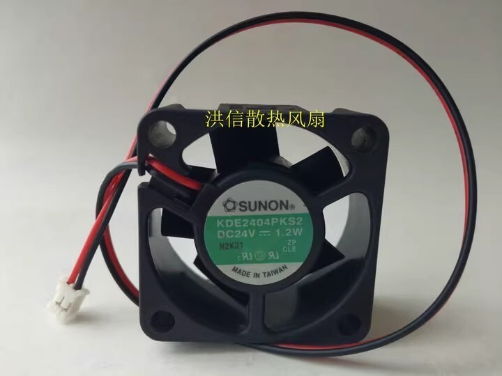 SUNON KDE2404PKS2 4020 DC24V 1.2W 4CM 2-Pin Inverter Cooling Fan