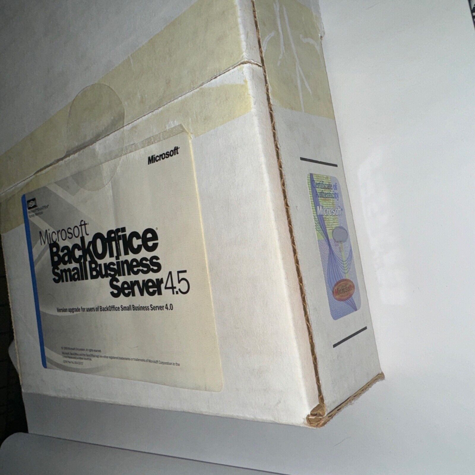 Microsoft Backoffice Small  Bussiness Server 4.5 Upgrade & Microsoft Outlook