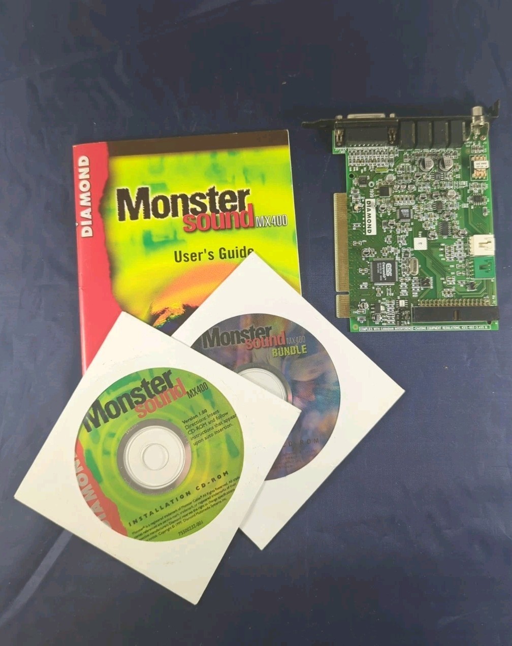 DEFECTIVE Diamond Multimedia Monster Sound MX400 PCI 5port SoundAudio Ca G3D