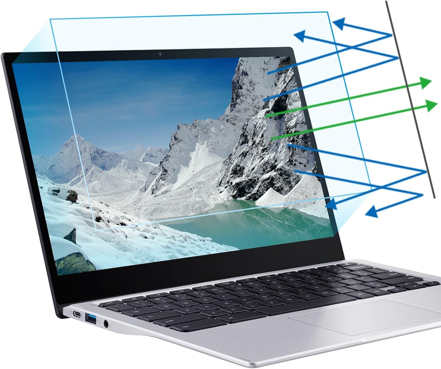16 inch Anti Blue Light Screen Protector, Eye Protection for 16" Laptops 16:10