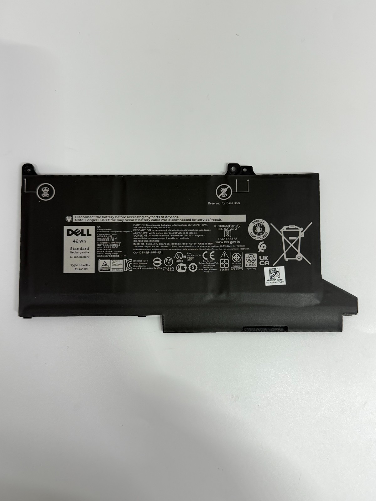 NEW OEM 42WH 0G74G OG74G Battery For Dell Latitude 5300 5310 7300 7400 P97G P99G