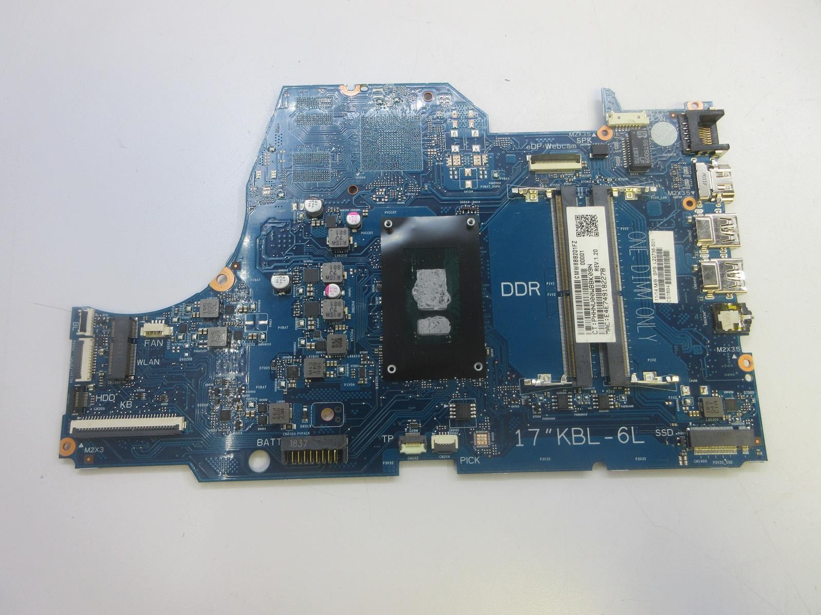 HP Laptop Motherboard L22736-601 | INTEL CORE i5-8250U 1.60 GHZ A