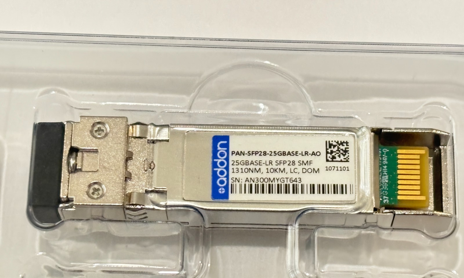 New Palo Alto PAN-SFP28-25GBASE-LR Compatible SFP28 1310nm 10km SMF LC DOM *