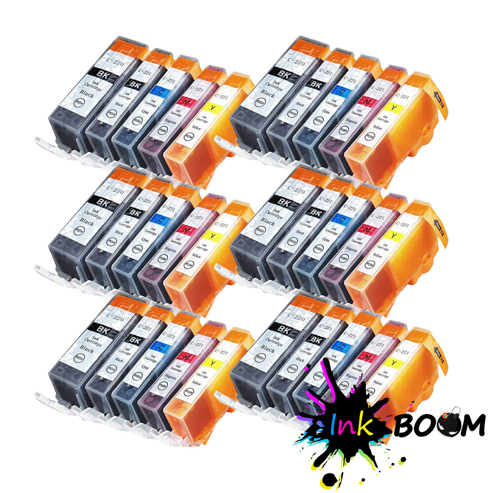 30 Ink Cartridge for PGI-220 CLI-221 PIXMA IP4600 MP560 MP630 MP980 MX870