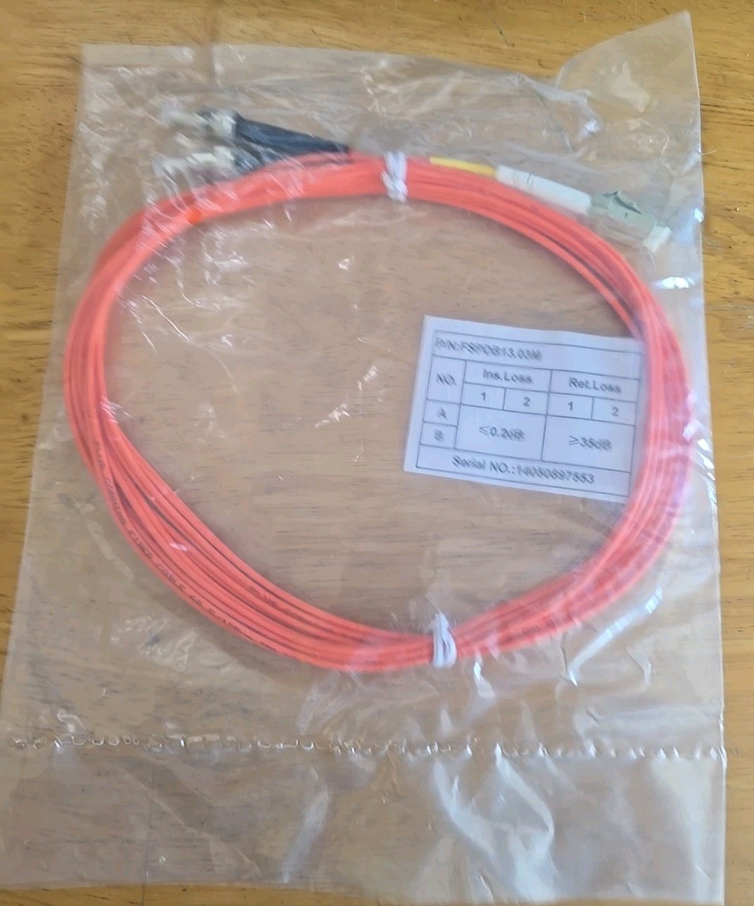 LC to ST Fiber Patch Cable Multimode Duplex - 2m 6ft - 50/125um OM2 LSZH