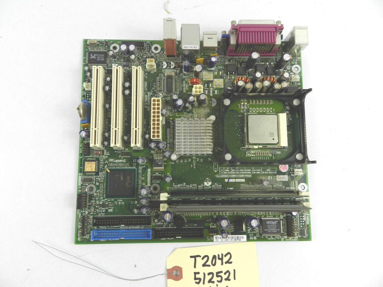 eMachines 137001 Motherboard 640 MB RAM  Intel '02 Celeron  2 GHZ D121
