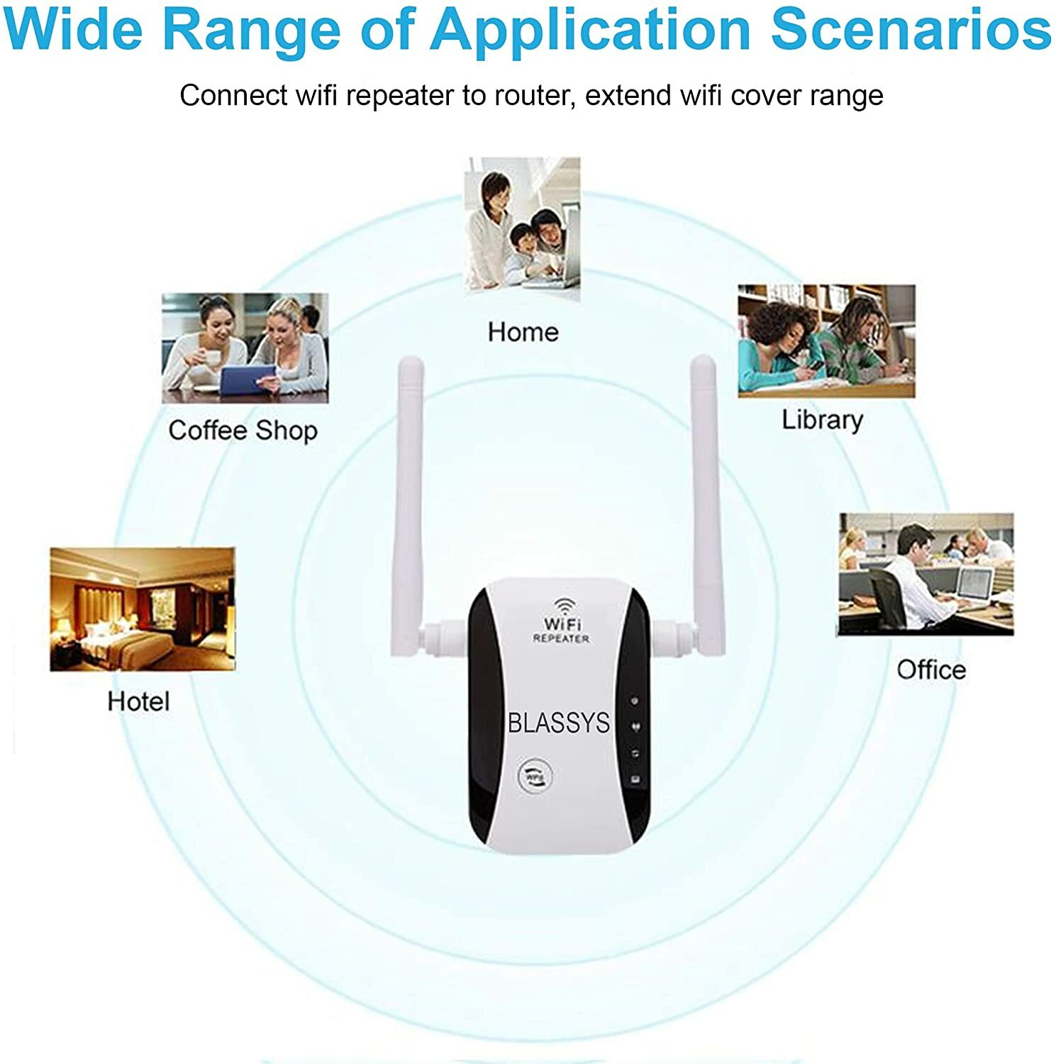 Mini Pocket Wifi Extender Wireless Repeater Booster Works with Any Router