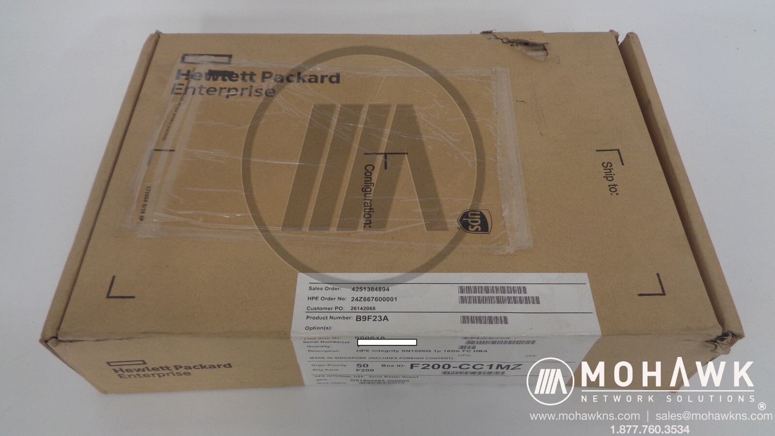 NEW HPE StoreFabric 1-Port 16Gbps PCIe FC MM SFP+ HBA 699764-001 SN1000 B9F23A