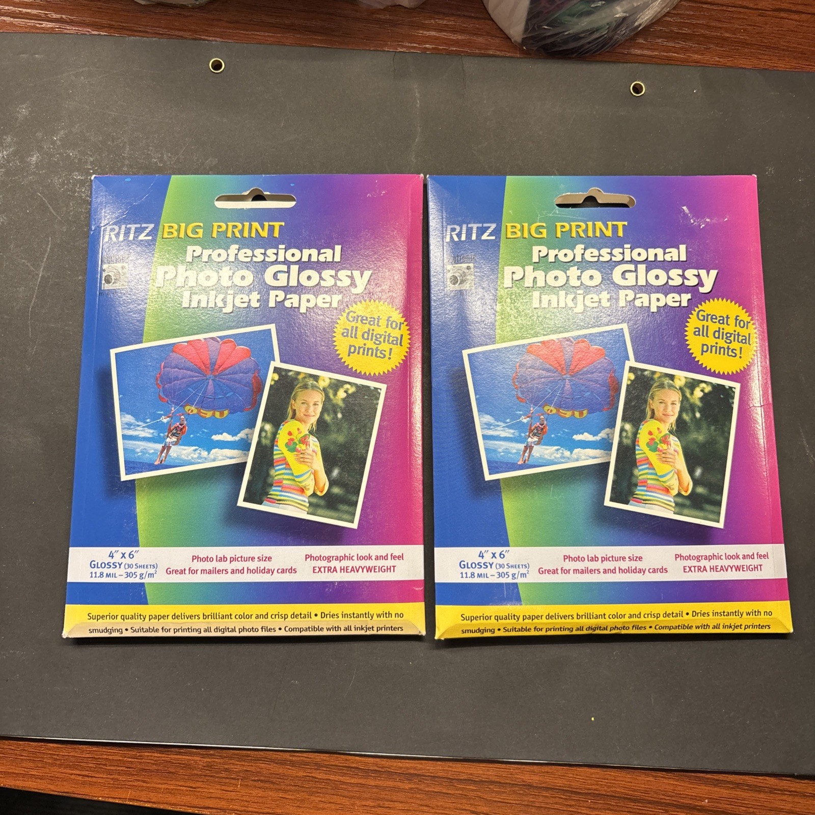 Ritz Big Print Archival Photo Glossy Inkjet Paper 4x6 Glossy (30 Sheets) 2 Pack 