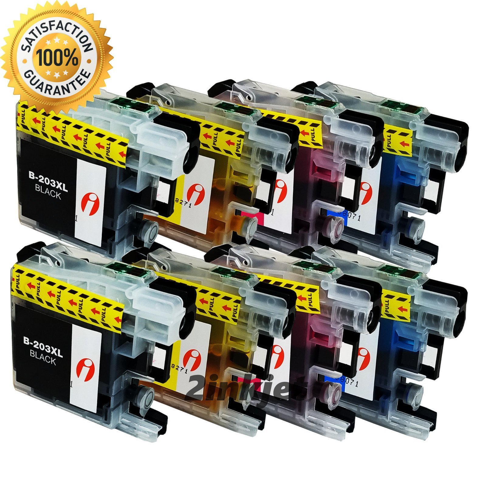 8 pk LC-203 LC203 XL Ink Cartridges For MFC-J460dw MFC-J480dw MFC-J485dw LC201