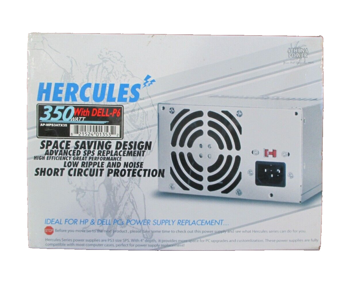 Athena Power Hercules Power Supply Replacement 350W