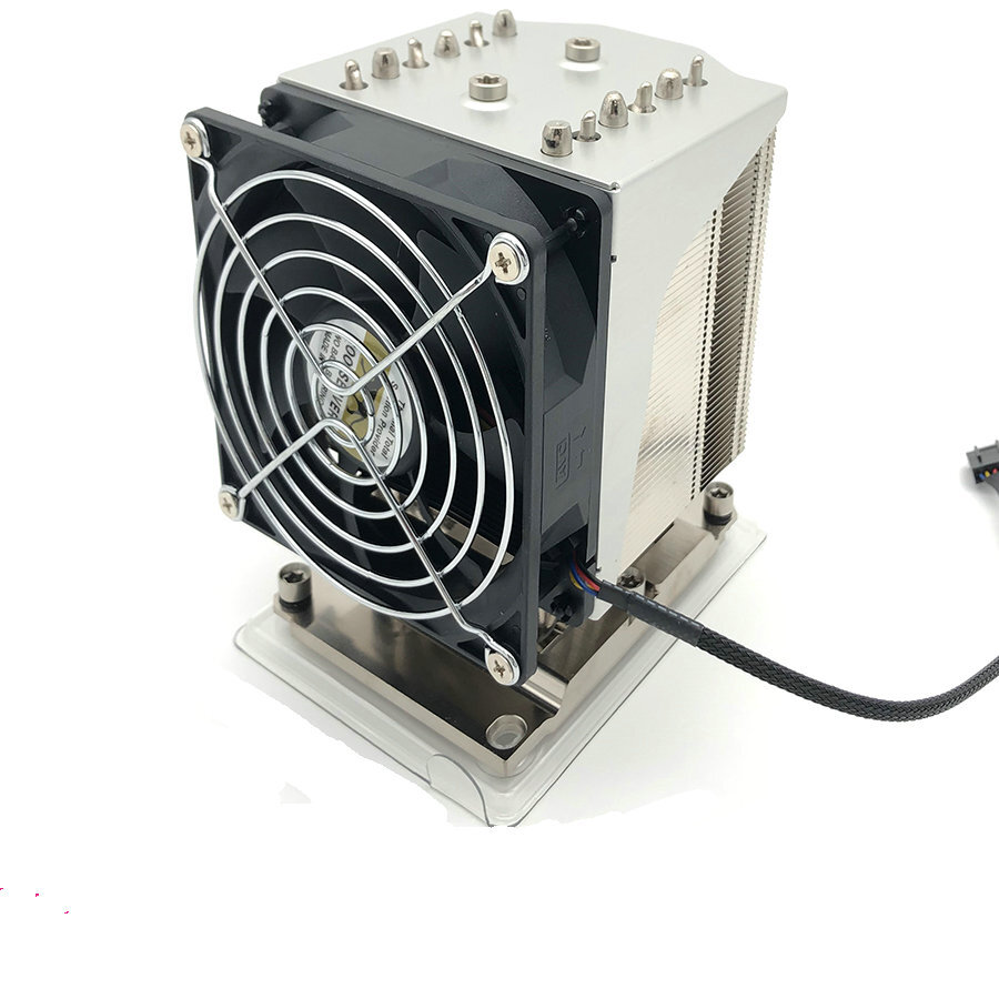 Rectangular CPU Cooler Fan for Intel Xeon /Gold Silver/Platinum LGA3647 4U 280W/
