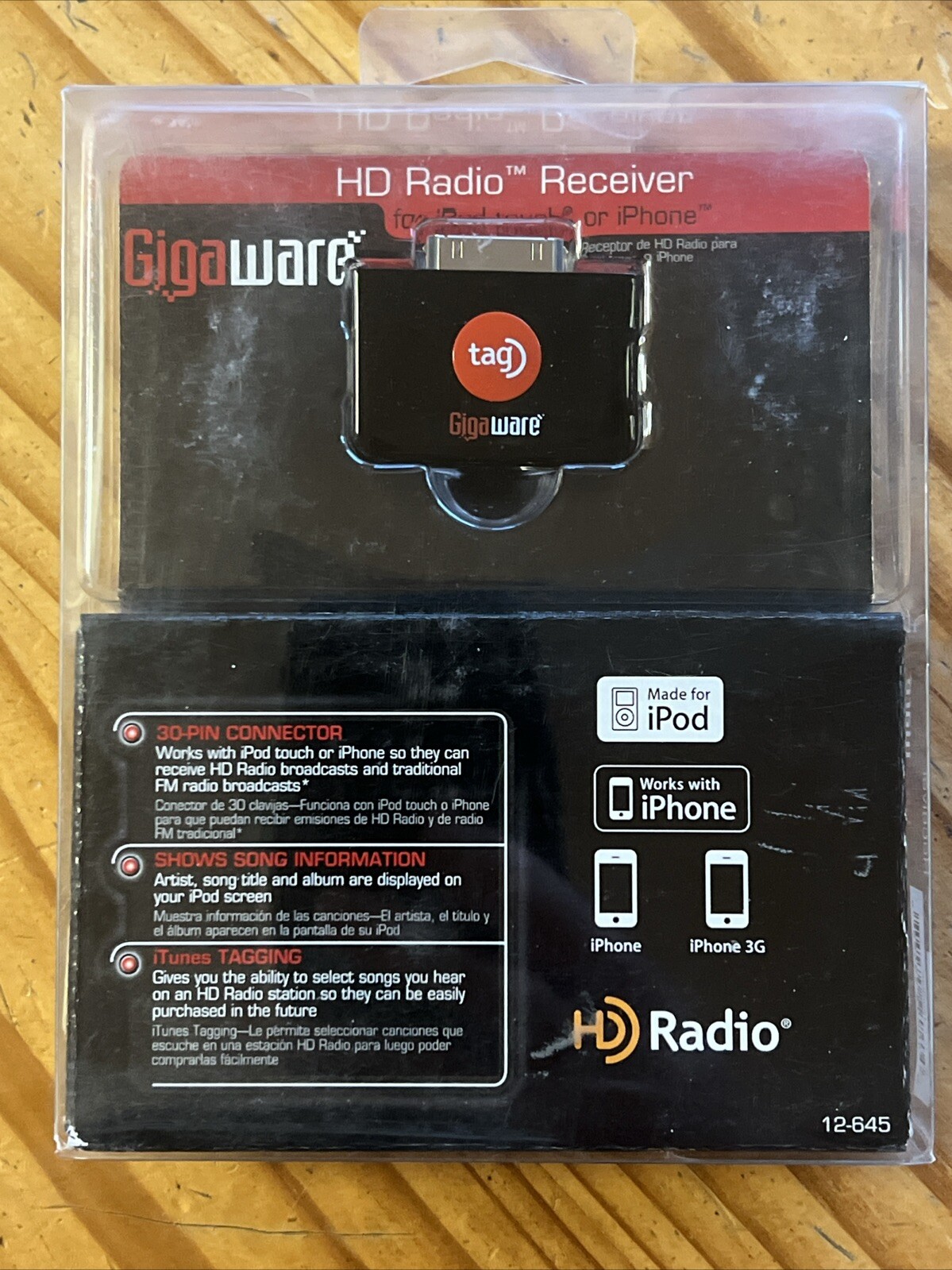 NEW SEALED Gigaware HD Radio Receiver for iPhone/iPod 
