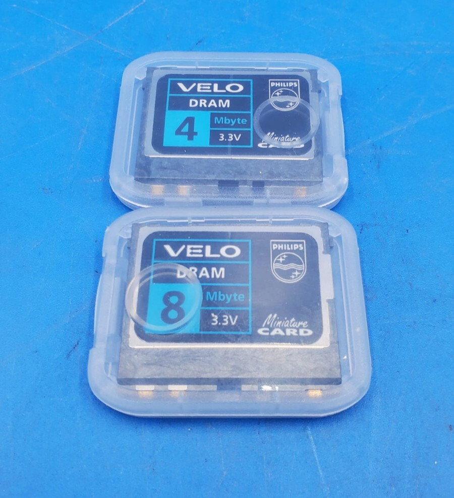 LOT OF 2 - Miniature Cards 8 MB + 4MB Memory DRAM For Philips Velo 1 Pocket PC