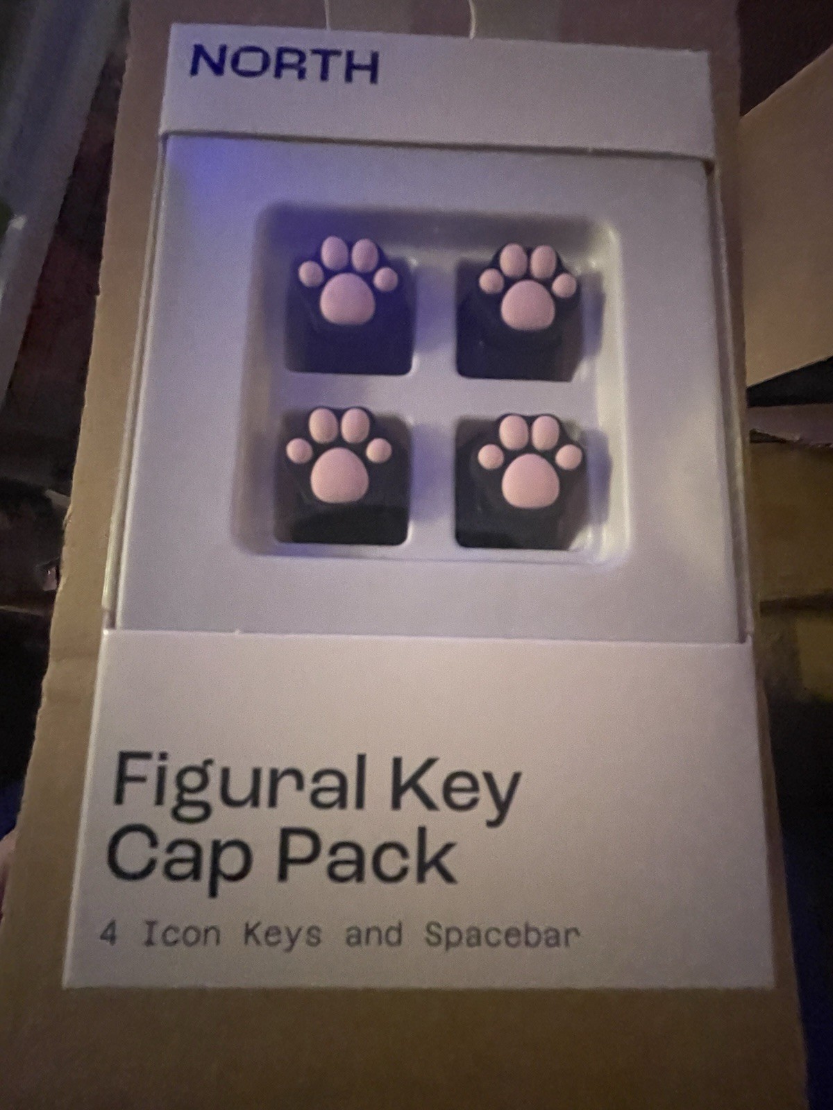 North Figural  Key Cap Pack Paw Prints Cats Dogs