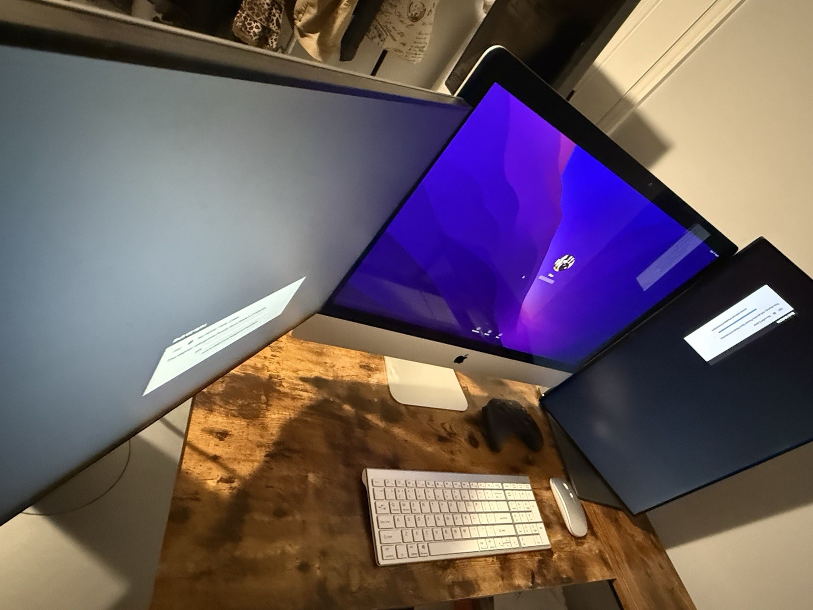 Setup iMac 27 5k 2 Dell U2417H Monitor