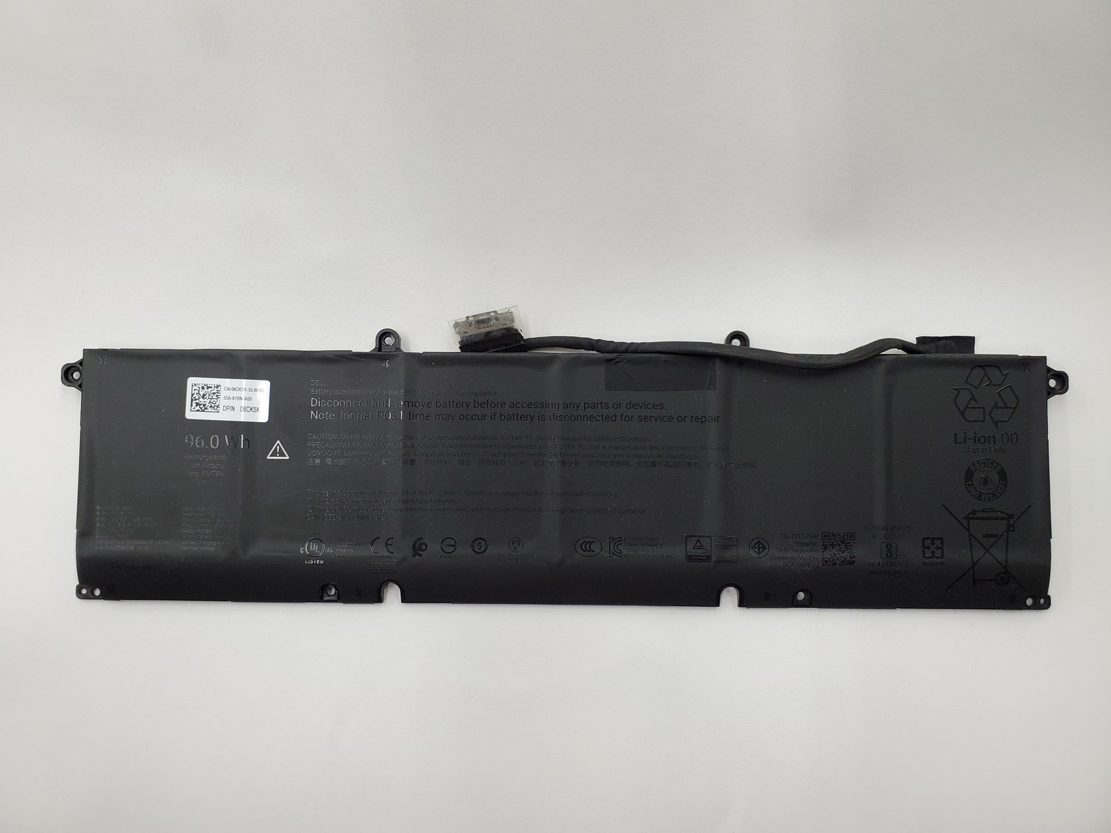 Dell PMT8K 6-cell Li-ion 11.7V 96Wh Battery for Pro Max 16 MC16250/MC16255 6CK5K