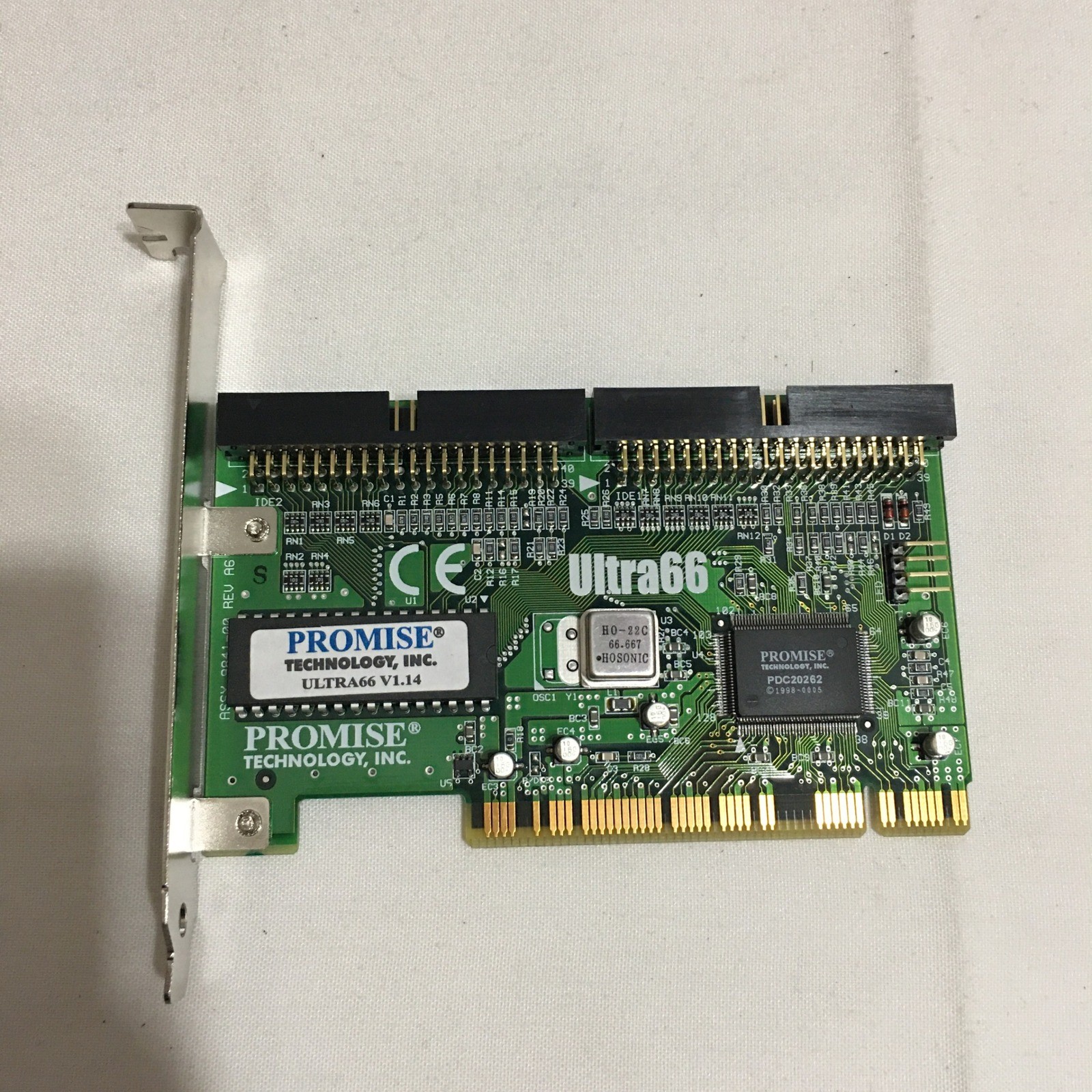 Promise Ultra66 PCI IDE Controller Card Ultra ATA/66 Dual Channel Untested