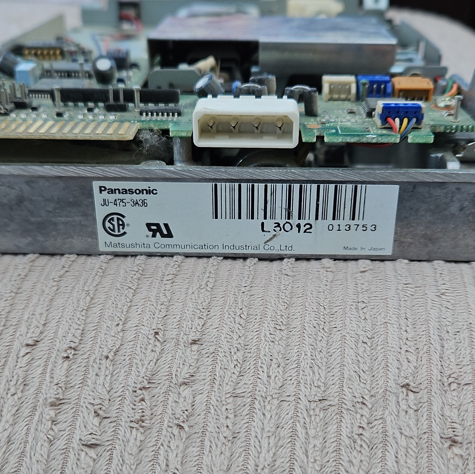 Panasonic JU-475-3A36 5.25" FDD  Floppy Disk Drive Original Retro Vintage