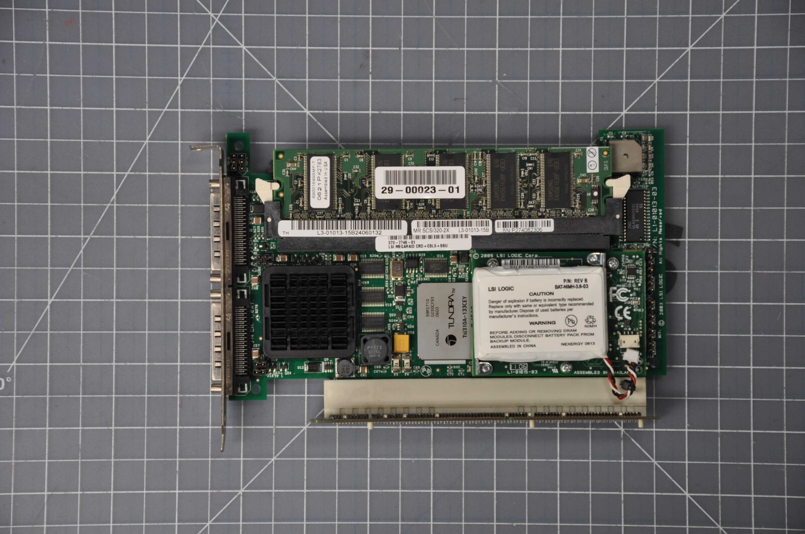 SUN Microsystems LSI Megaraid Dual Ultra-320 SCSI Card Grade A 370-7748-01