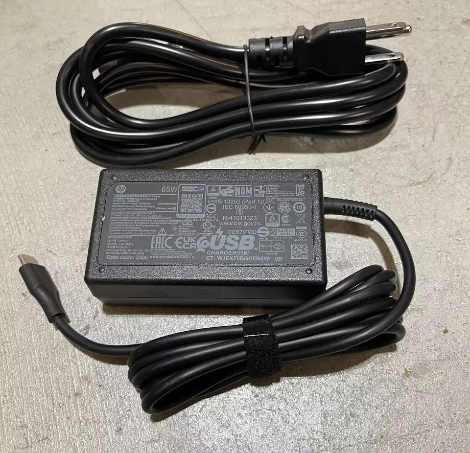 Original 65W USB-C Charger for HP ZBook Firefly 15 G7 14 G10 16 G10 L65505-008